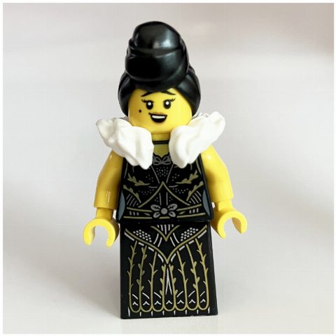 Minifigurka Passenger, Black Dress, Furr Collar