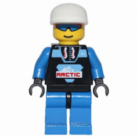 Minifigurka Arctic Crew, Black, White Cap