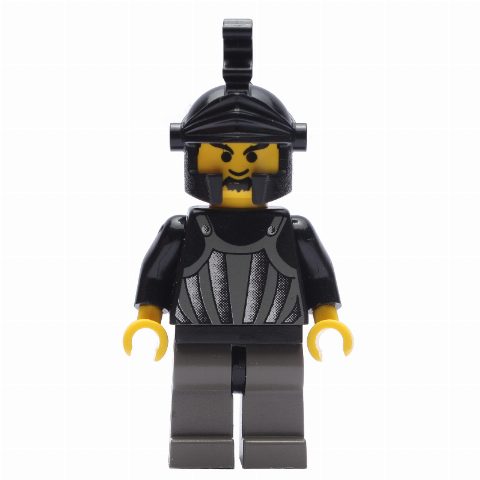 Minifigurka Knight (Fright Knights) - Black Helmet, no Plume