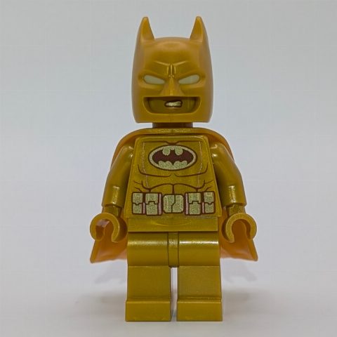 Minifigurka Batman, Pearl Gold Suit, Cape, and Cowl