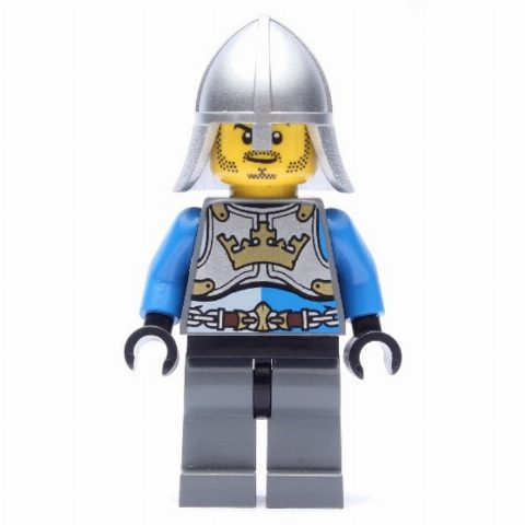 Minifigurka Knight, Blue, Printed Breastplate, Helmet