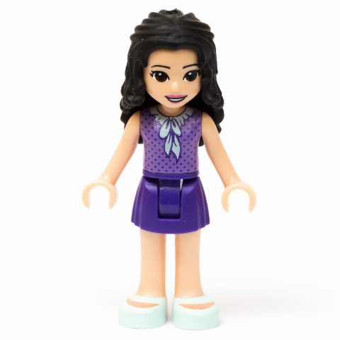 Minifigurka Emma - Medium Lavender Dotted Top, Dark Purple Skirt