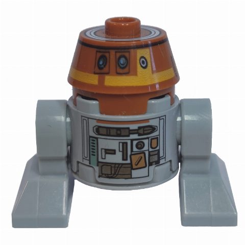 Minifigurka Astromech Droid, C1-10P (Chopper), Light Bluish Gray