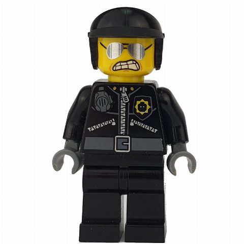 Minifigurka Bad Cop / Good Cop with Wide Angry Mouth and Clenched Teeth