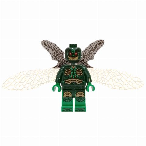 Minifigurka Parademon in Dark Green Outfit with Open Wings