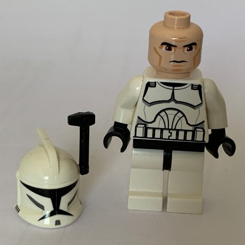 Minifigurka Clone Trooper, Phase I Armor, Brown Eyes, Black Rangefinder