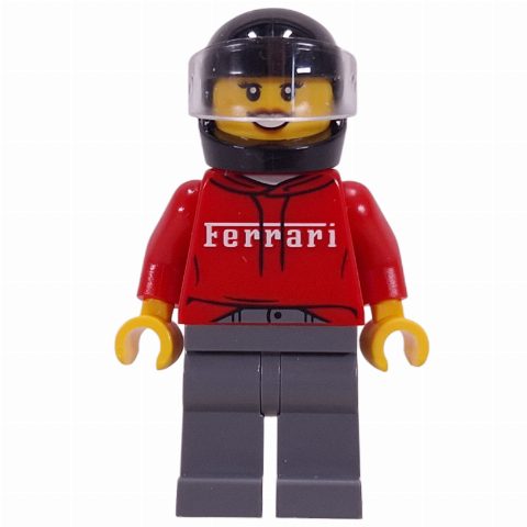 Minifigurka Race Driver, Ferrari