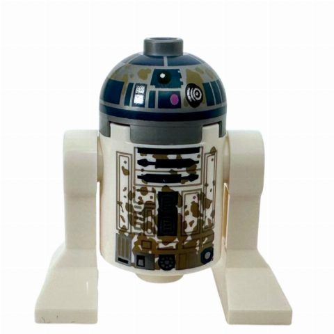 Minifigurka Astromech Droid, R2-D2, Flat Silver Dome, Mud Stains