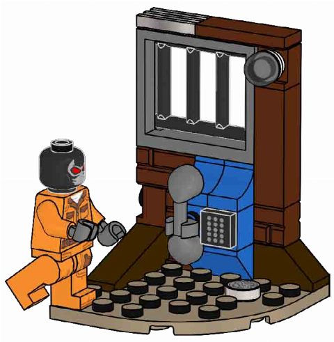 Zestaw LEGO Bane in Prison (Super Heroes DC)