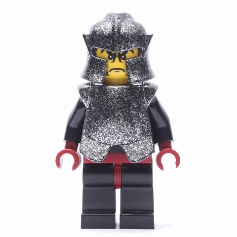 Minifigurka Shadow Knight, Speckle Black-Silver Helmet and Armor