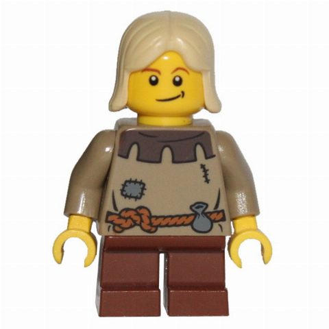 Minifigurka Peasant (Fantasy Era) - Tan Hair