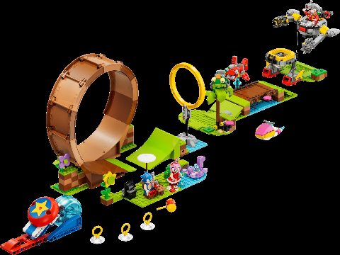 Zestaw LEGO Sonic's Green Hill Zone Loop Challenge (Sonic The Hedgehog)