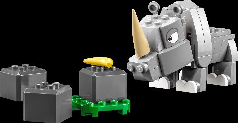 Zestaw LEGO Rambi the Rhino Expansion Set (Super Mario)