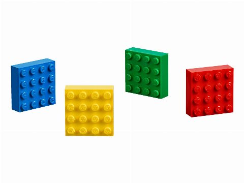 Zestaw LEGO 4x4 Brick Magnets Classic (Xtra)