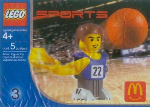 Zestaw LEGO McDonald's Sports Set Number 3 - Blue Basketball Player #22 (Sports)