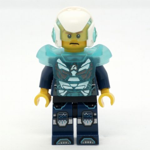 Minifigurka Agent Max Burns with Helmet and Shoulder Armor