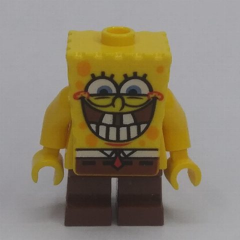 Minifigurka SpongeBob Squarepants with Big Smile with Bottom Teeth