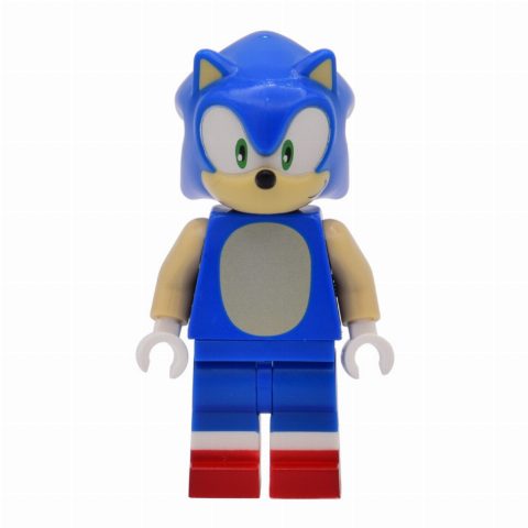 Minifigurka Sonic the Hedgehog, Tan Face, Green Eyes