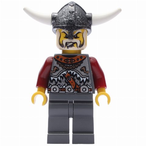 Minifigurka Viking Warrior - Armour, Dark Red Arms