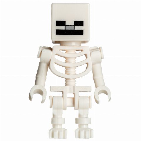 Minifigurka Skeleton, Square Skull (78132 Torso)