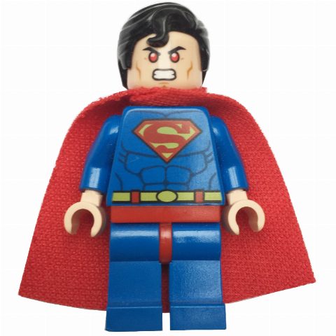 Minifigurka Superman with Red Eyes on Dual Sided Head