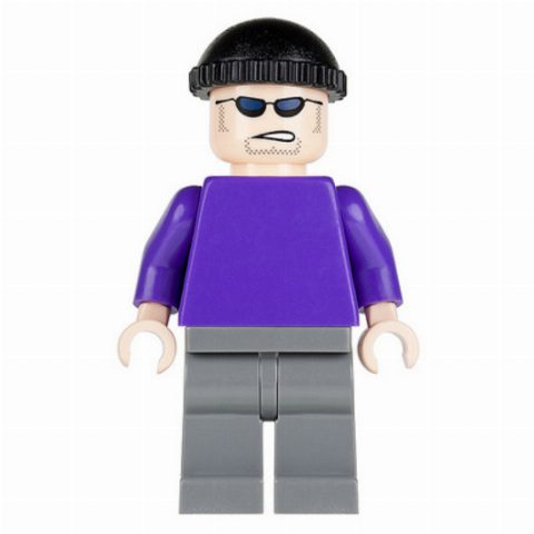 Minifigurka The Joker's Henchman with Plain Dark Purple Torso