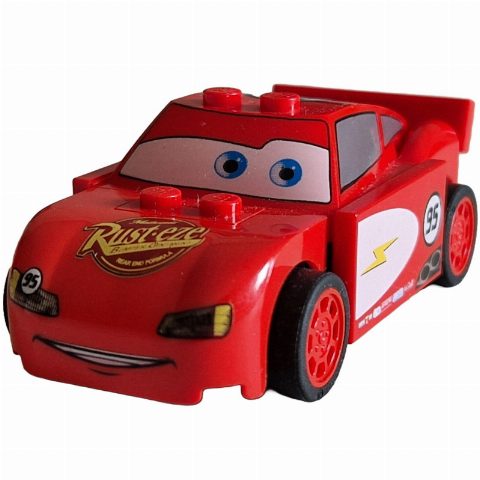 Minifigurka Lightning McQueen, White Sides (LBG 3710)