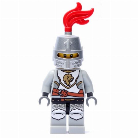 Minifigurka Lion Knight, Helmet with Red Plume