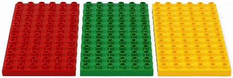 Zestaw LEGO® 3 Building Plates (Duplo)