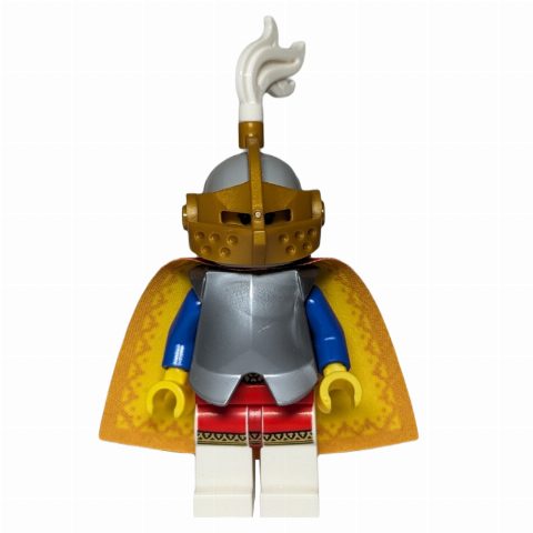 Minifigurka Queen, Chestplate, Cape, Helmet with Gold Grille and White Plume