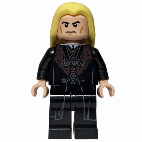 Minifigurka Lucius Malfoy, Black Robes with Dark Red Fur