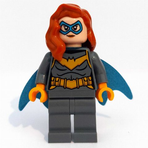 Minifigurka Batgirl, Dark Bluish Gray Suit, Blue Eyemask