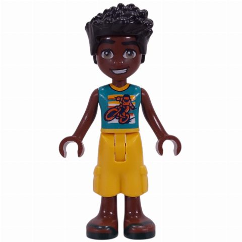 Minifigurka Zac, Dark Turquoise Top, Yellow Pants