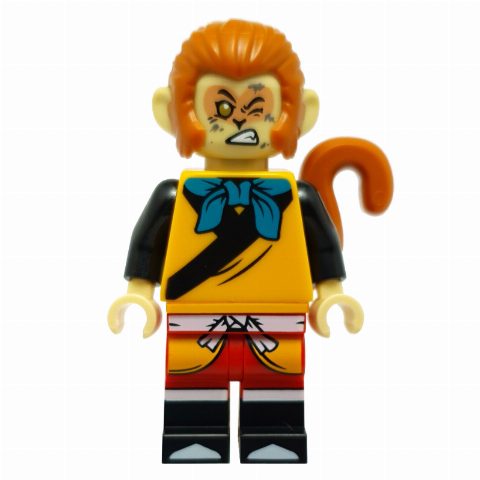 Minifigurka Monkey King, Dark Turquoise Bow, Winking