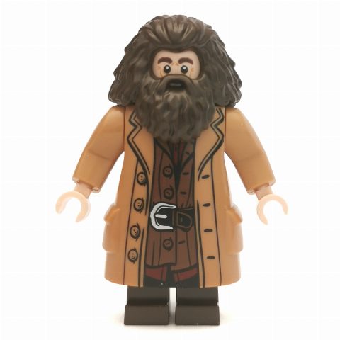Minifigurka Rubeus Hagrid, Medium Nougat Overcoat, Arms with Pins (3626c Head)