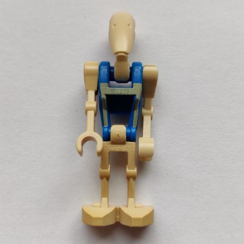 Minifigurka Battle Droid Pilot, Blue Torso with Tan Print, One Bent Arm, One Straight Arm