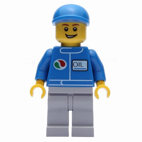 Minifigurka Octan - Blue Torso, Light Bluish Grey Legs, Blue Cap