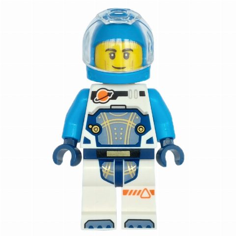 Minifigurka Astronaut, White and Dark Azure Spacesuit, Dark Azure Helmet