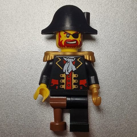 Minifigurka Pirate - Captain, Pearl Gold Hook, Bicorne