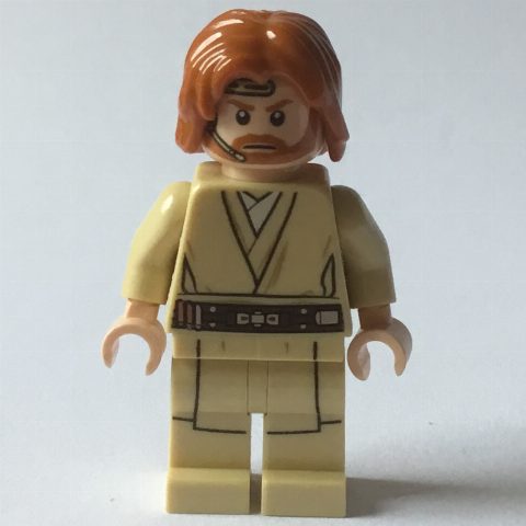 Minifigurka Obi-Wan Kenobi, Tan Printed Legs, Headset