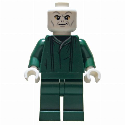 Minifigurka Voldemort, Dark Green Robe, Tan Eyes
