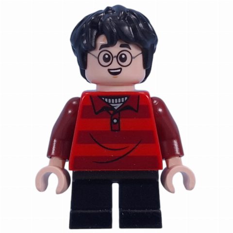 Minifigurka Harry Potter, Red/Dark Red Sweater, Short Black Legs
