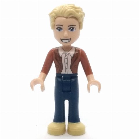 Minifigurka James - Dark Orange Jacket, Dark Blue Trousers
