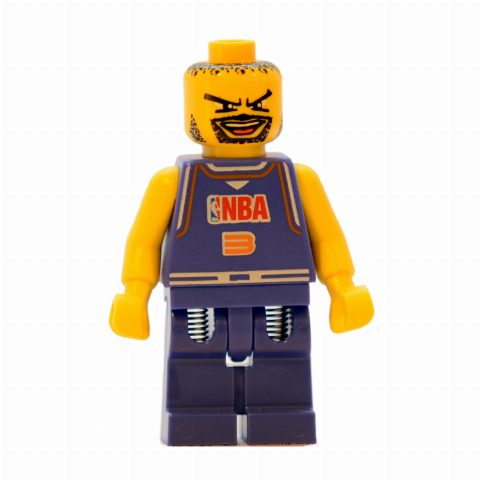 Minifigurka Basketball Player, Violet Torso, Violet Legs 3