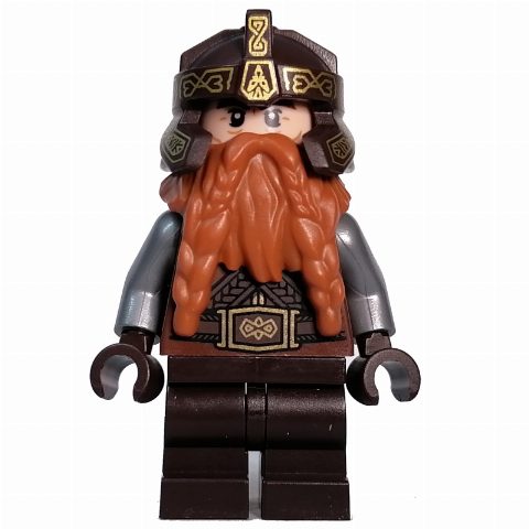 Minifigurka Gimli - Dark Brown Helmet
