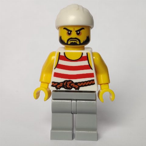 Minifigurka Pirate - Light Bluish Gray Legs, White Bandana