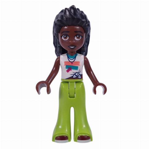 Minifigurka Elsa D - White Shirt, Lime Pants