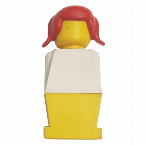 Minifigurka LEGOLAND Female, White Torso, Yellow Legs, Red Hair