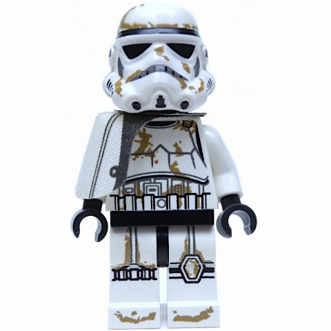 Minifigurka Sandtrooper Sergeant, White Pauldron, Neck Bracket, Printed Black Head