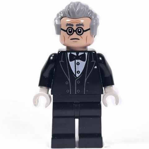 Minifigurka Alfred Pennyworth, Light Bluish Gray Hair, Glasses
